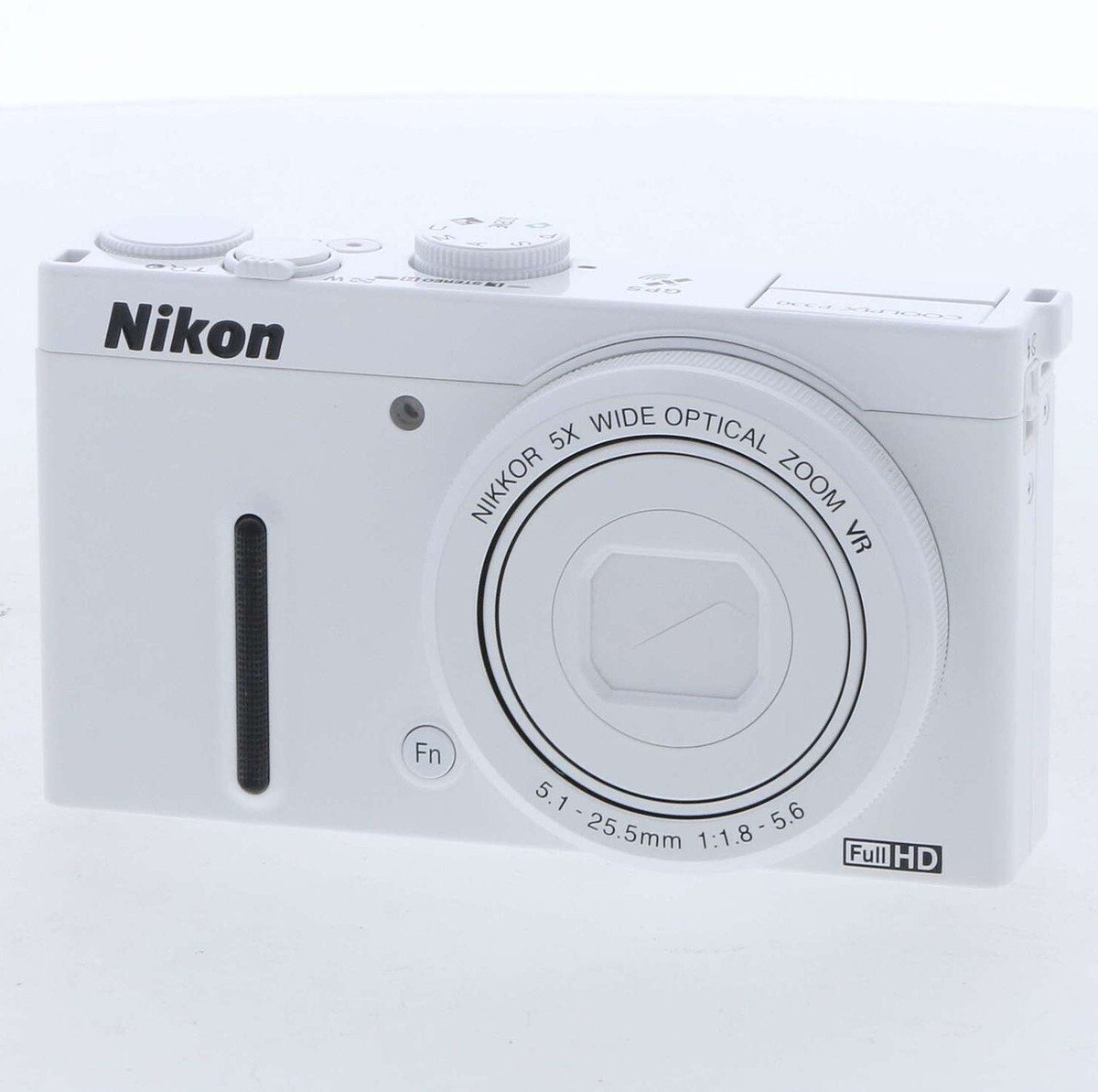 USED Nikon COOLPIX P330 12.2MP 5x Zoom Lens Digital Camera White