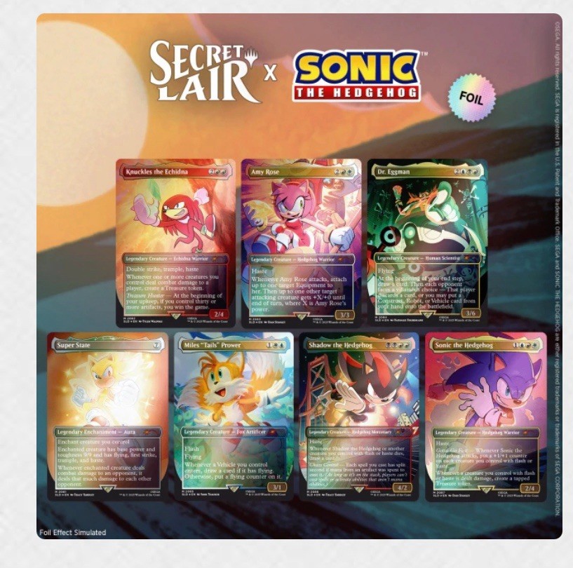 MTG Secret Lair x Sonic Friends & Foes Foil Edition New Sealed