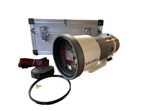 SMC PENTAX-M 400MM 1:5.6 K MOUNT TELEPHOTO LENS W CAPS AND FILTER