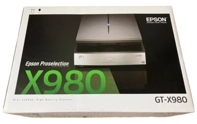 Epson GT-X980 Pro High-Performance Film Scanner Black Flatbed