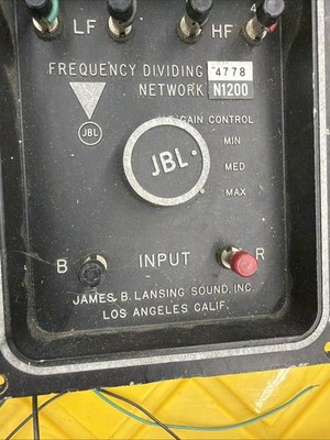 JBL N1200 Crossover Frequency Dividing Network Pair Vintage | eBay