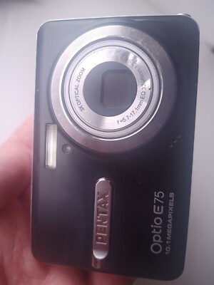 Pentax Optio E75 10.1 MP Compact Digital Camera. Black. Tested | eBay