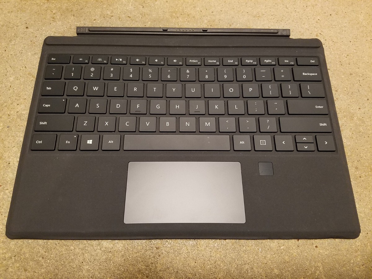 For Surface Pro 7 - Fingerprint ID - Black - Microsoft Type Cover