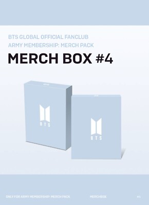 US SELLER] SEALED bts army merch box #4 | eBay