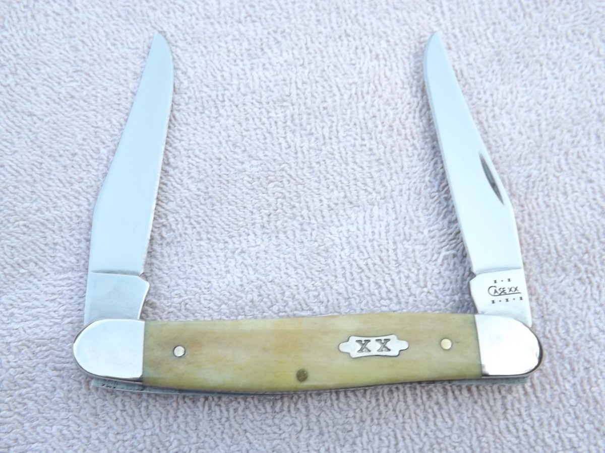 2002 CASE XX APPALOOSA BONE MUSKRAT KNIFE NEVER USED XX SHIELD 8
