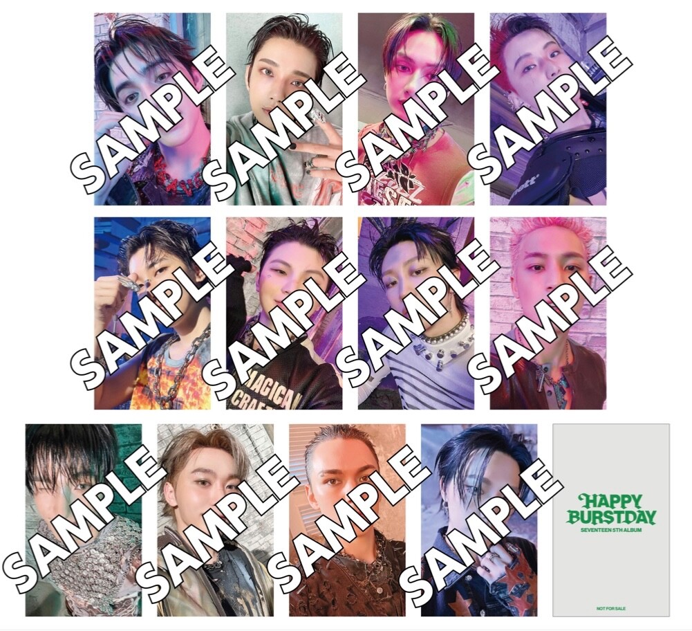 SEVENTEEN HAPPY BURSTDAY JAPAN Benefit official photocard PC