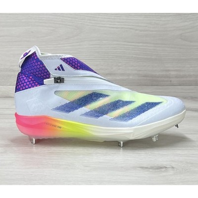 Adidas Adizero Impact+ Warp Speed Baseball Cleats White Blue