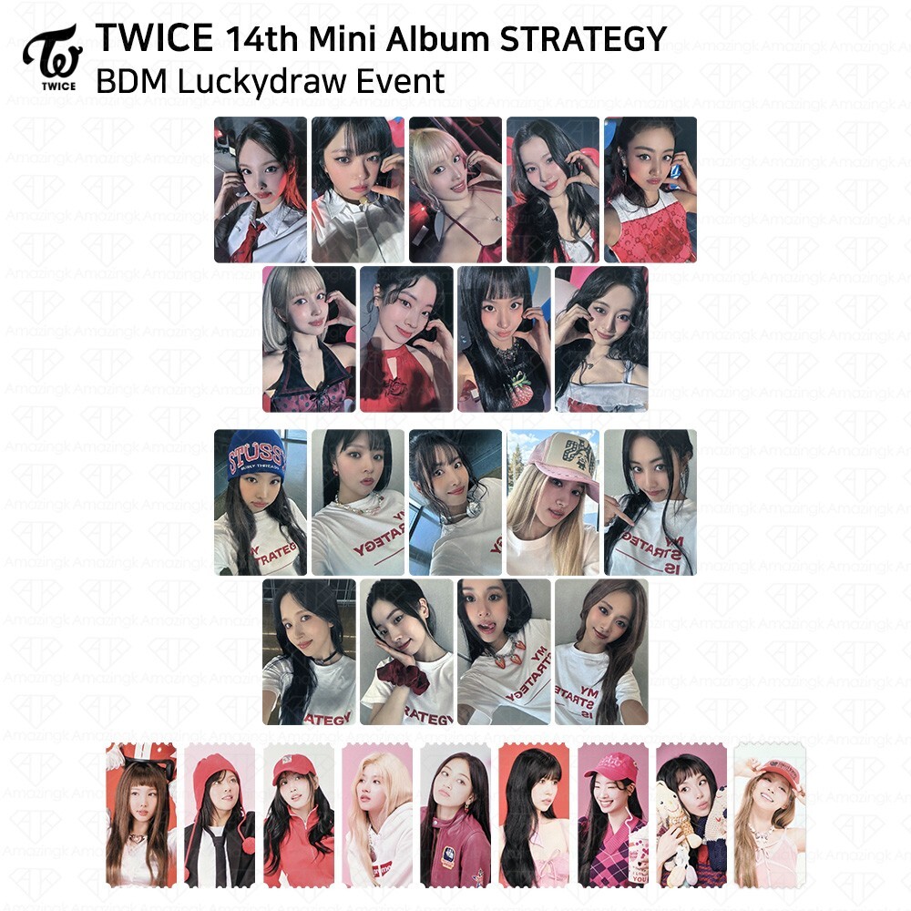 TWICE 14th Mini Album STRATEGY BDM Lucky Draw Photocard Ticket