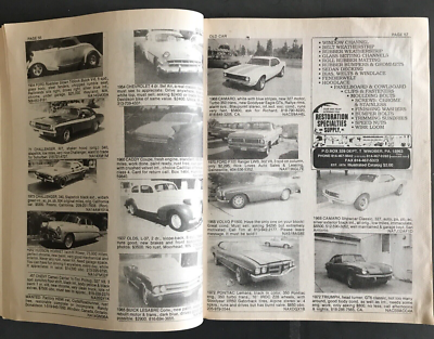 AUTO TRADER-OLD CAR BOOK-JANUARY 1989-U.S. NATIONAL EDITION