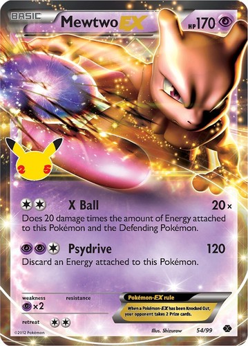 PSA 10 Mewtwo EX SR 055/052 1st Ed BW3 Next Destinies Pokemon Card