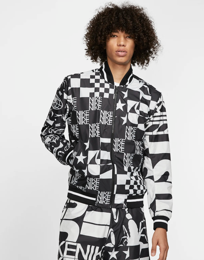 Nike Sportswear NSW Printed Scorpion Jacket AR1632 Medium Black