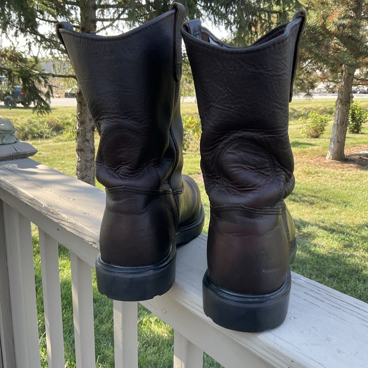 Red Wing PECOS Men's size 13 Leather Safety Toe Pull On Boots USA