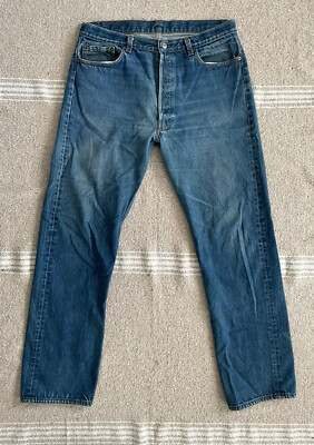 Vintage Levis 501 Denim Jeans W34 L34 Made in USA 90s 501XX | eBay
