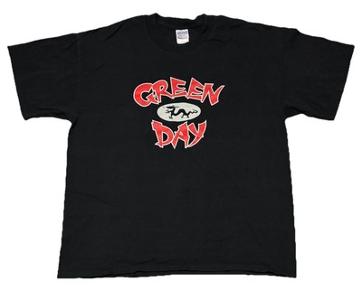 Vintage Green Day Pop Disaster Tour 2002 Black T-shirt Adult Size