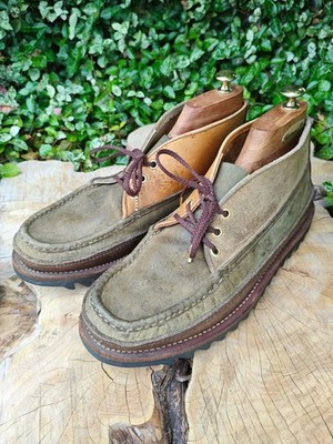 Russell Moccasin Sporting Clays Chukka Boots US 9.5 E Green Beige