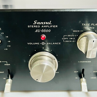 Sansui Model AU-6600 pre-main amp | eBay
