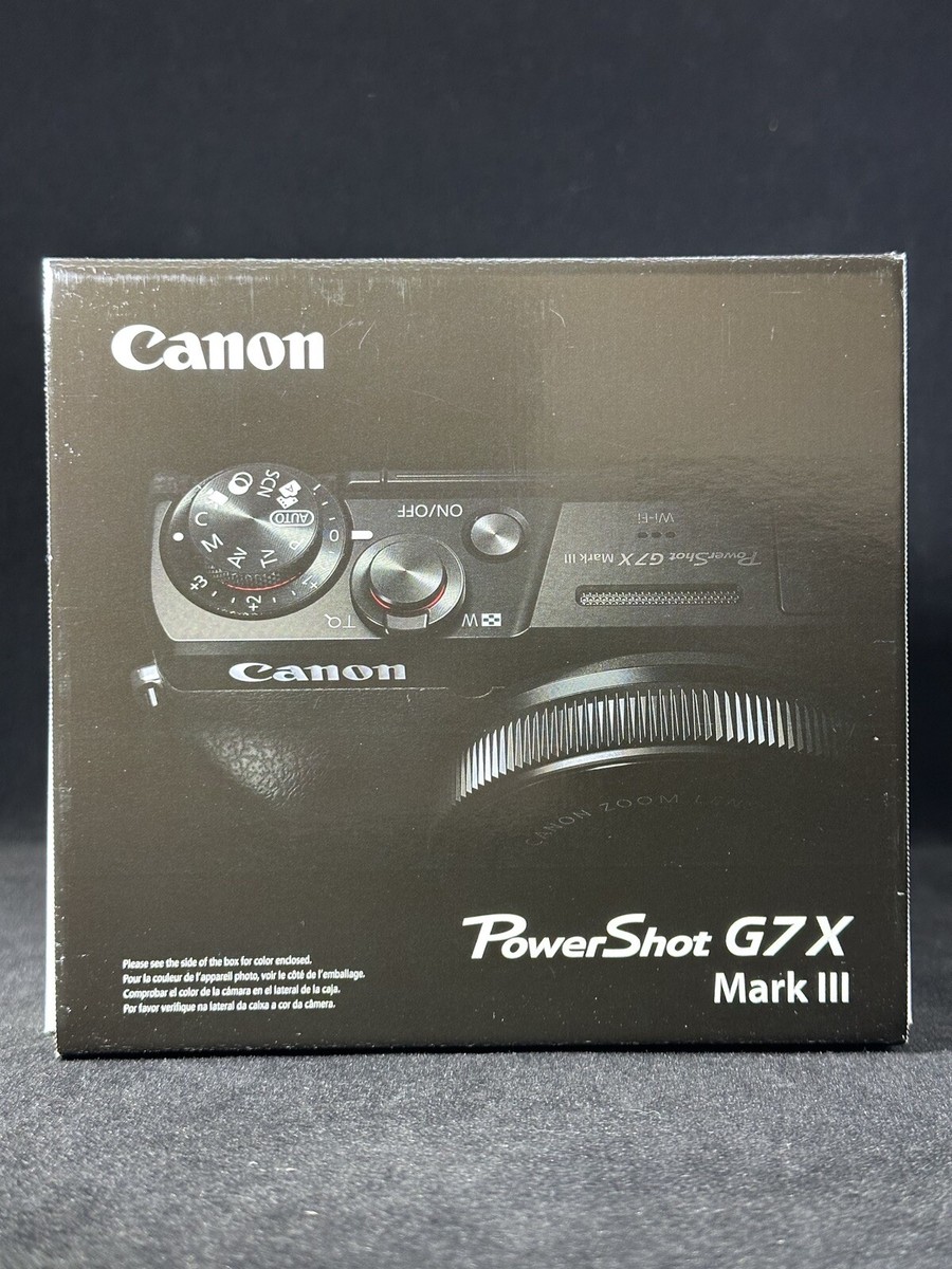Canon PowerShot G7 X Mark III Digital Camera - Black, IN STOCK