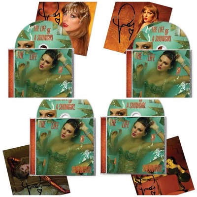 Taylor Swift Life of a Showgirl CD + Hand Signed Photo 1, 2, 3, or