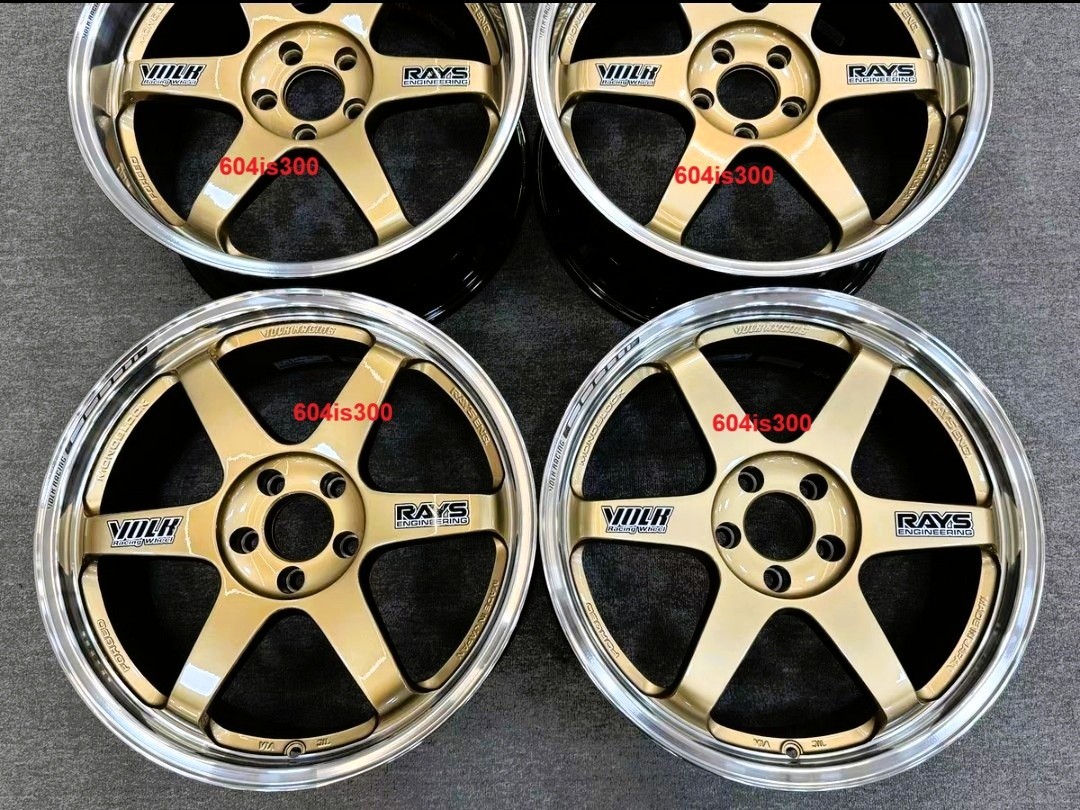 Volk Racing Rays TE37 Top Secret Gold 19x8.5F 19x9.5R Supra 300zx