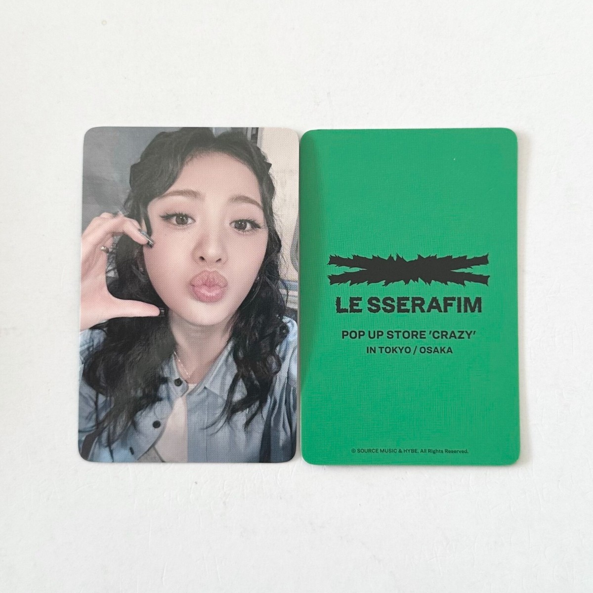 LE SSERAFIM] CRAZY JP / POPUP Store Benefit Photocard Fleece