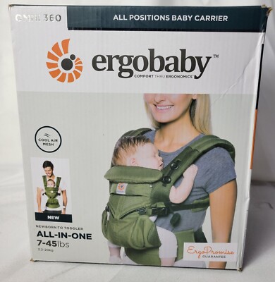 Ergobaby Omni 360 All-in-One Baby Carrier - Khaki Green, 7-45lbs