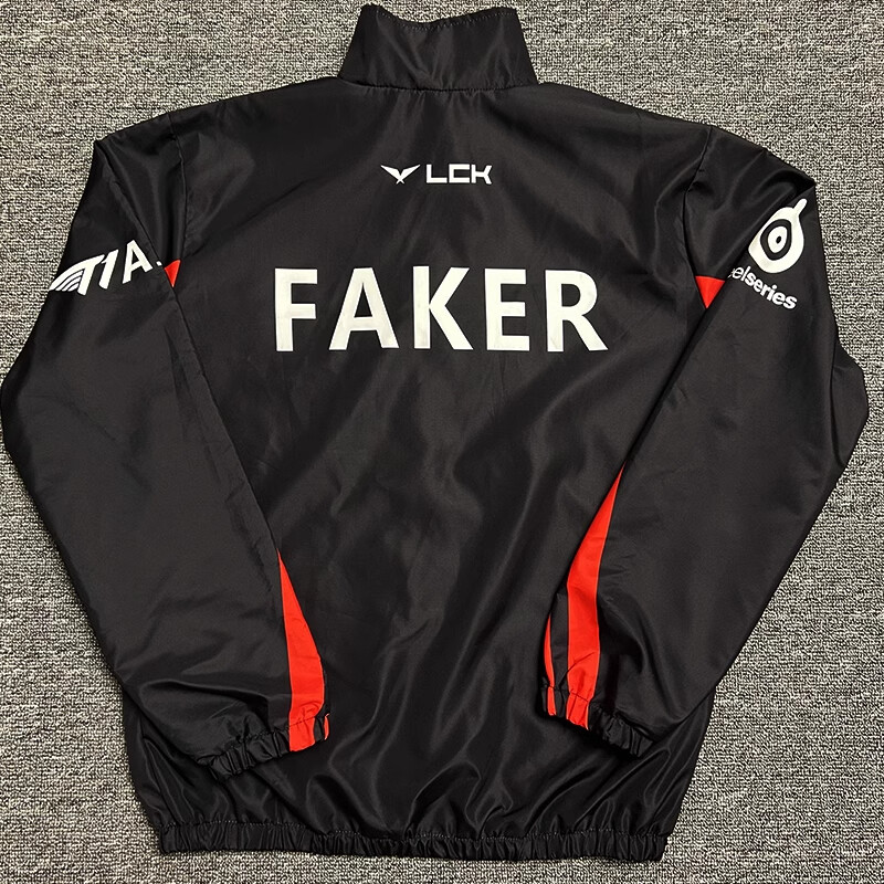 LOL Spring Competition LCK Uniform Jersey Team T1 Faker Zipper