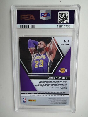 PSA 10 2019 PANINI MOSAIC LEBRON JAMES PINK CAMO #8 GEM MINT | eBay
