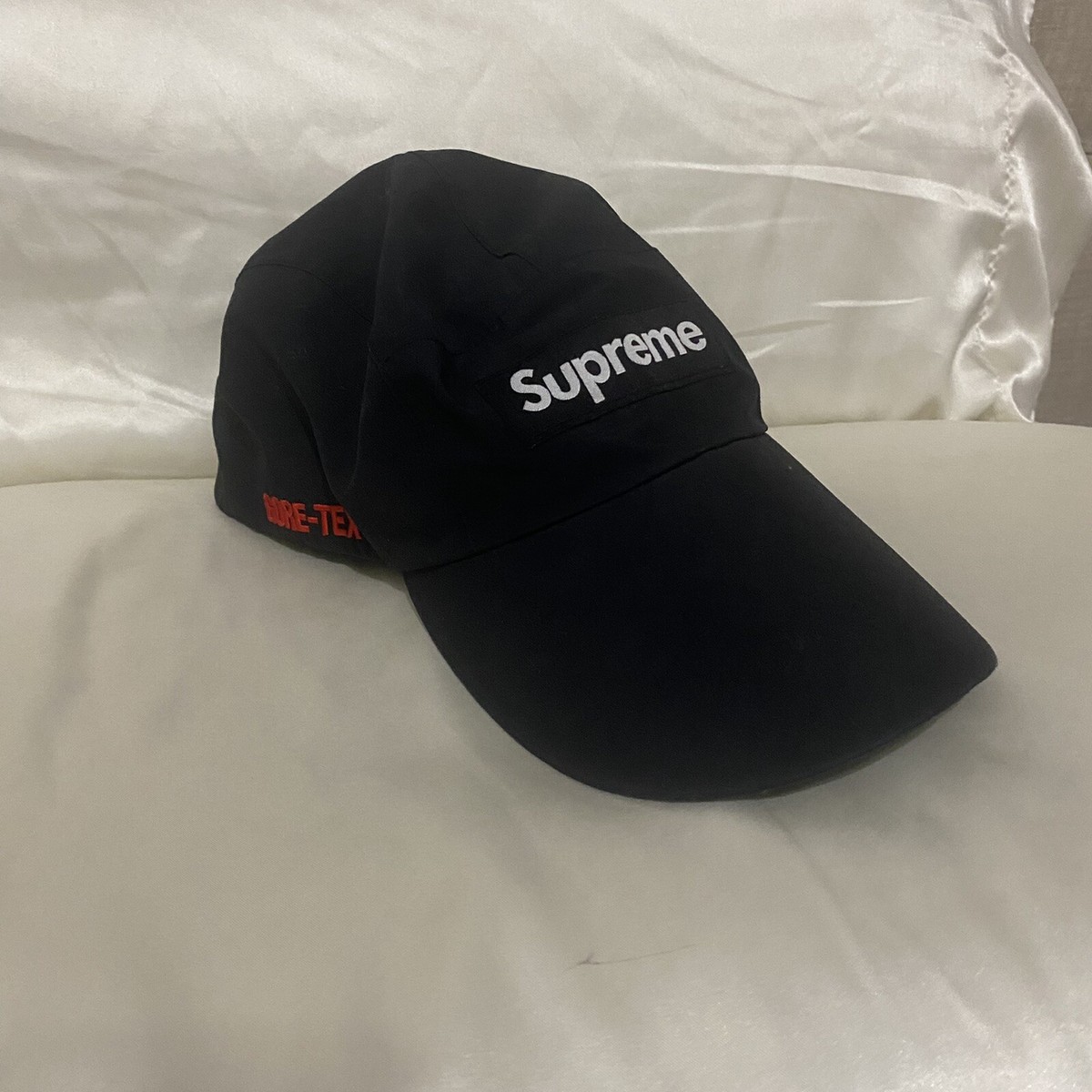 Men's Supreme Black Long Bill Gore-tex Camp Cap Medium/Large | eBay