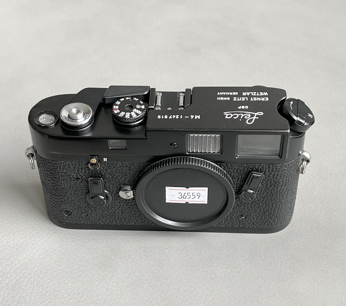 Ex Leica M4 Rangefinder Film Camera Body No.124xxxx Black Paint w