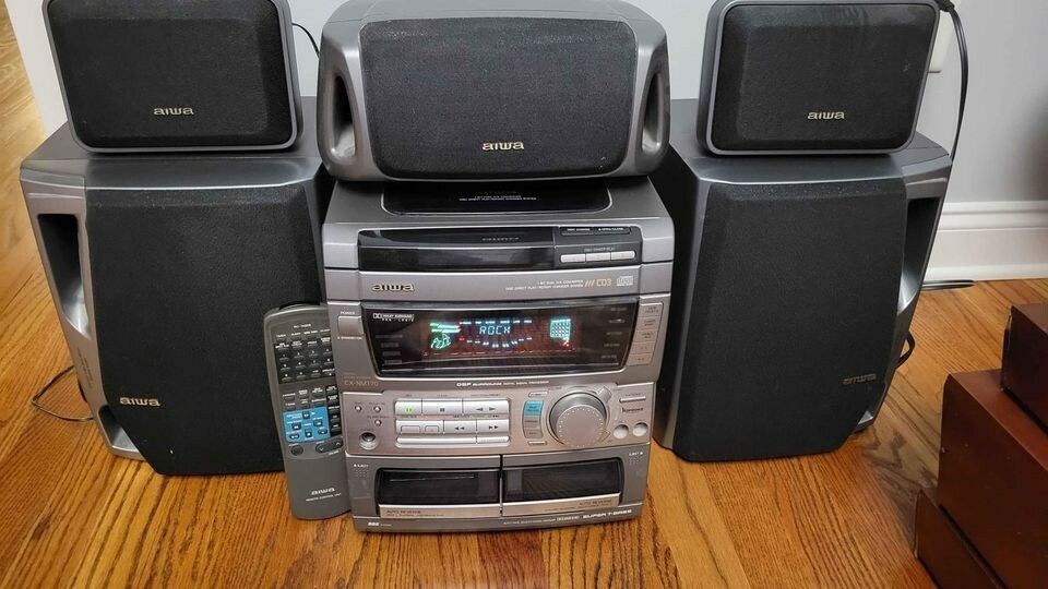 Aiwa CX-NMT70 Audio Surround System 3 CD Changer Dual Cassette