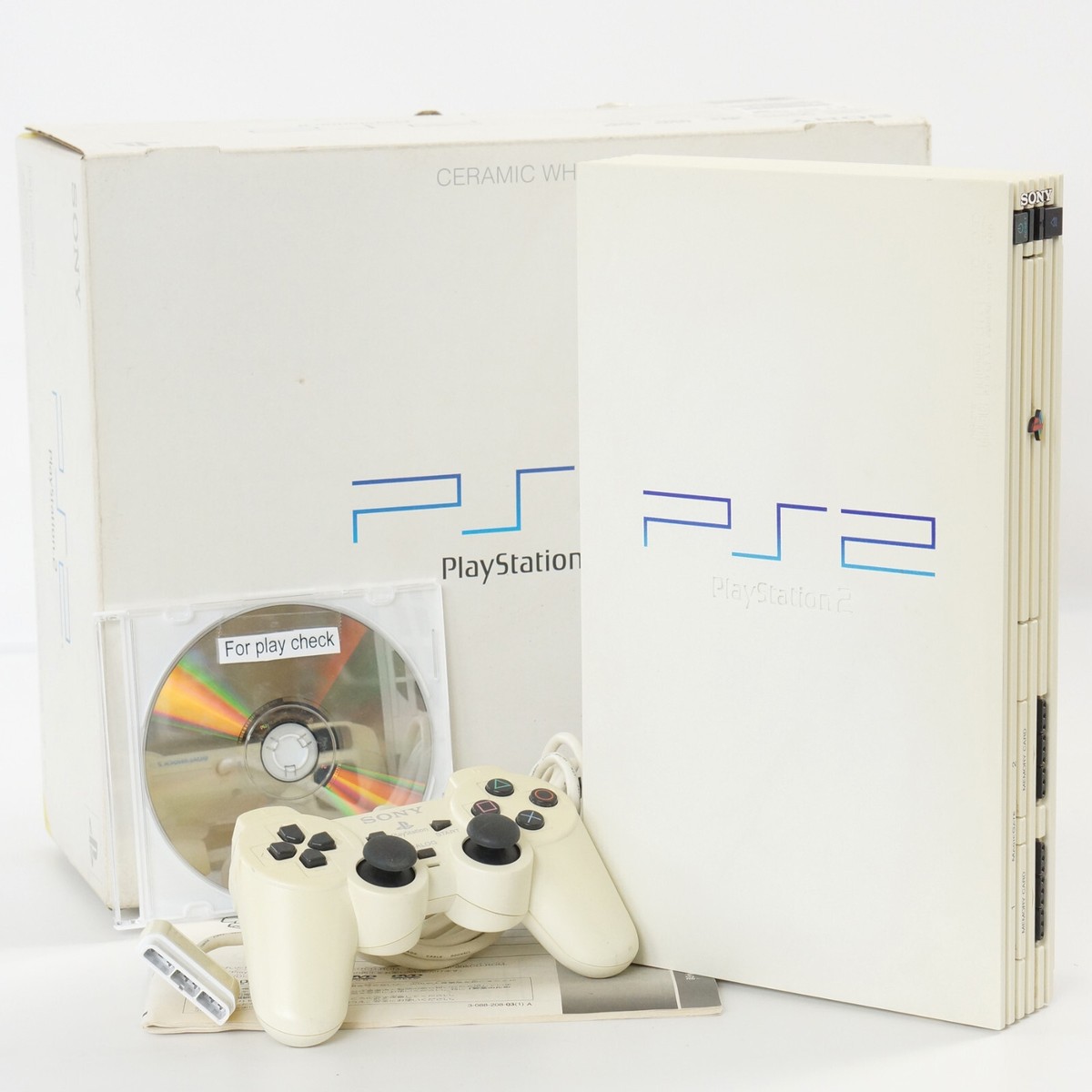 PS2 CERAMIC WHITE Console SCPH-50000 CW Tested System Playstation