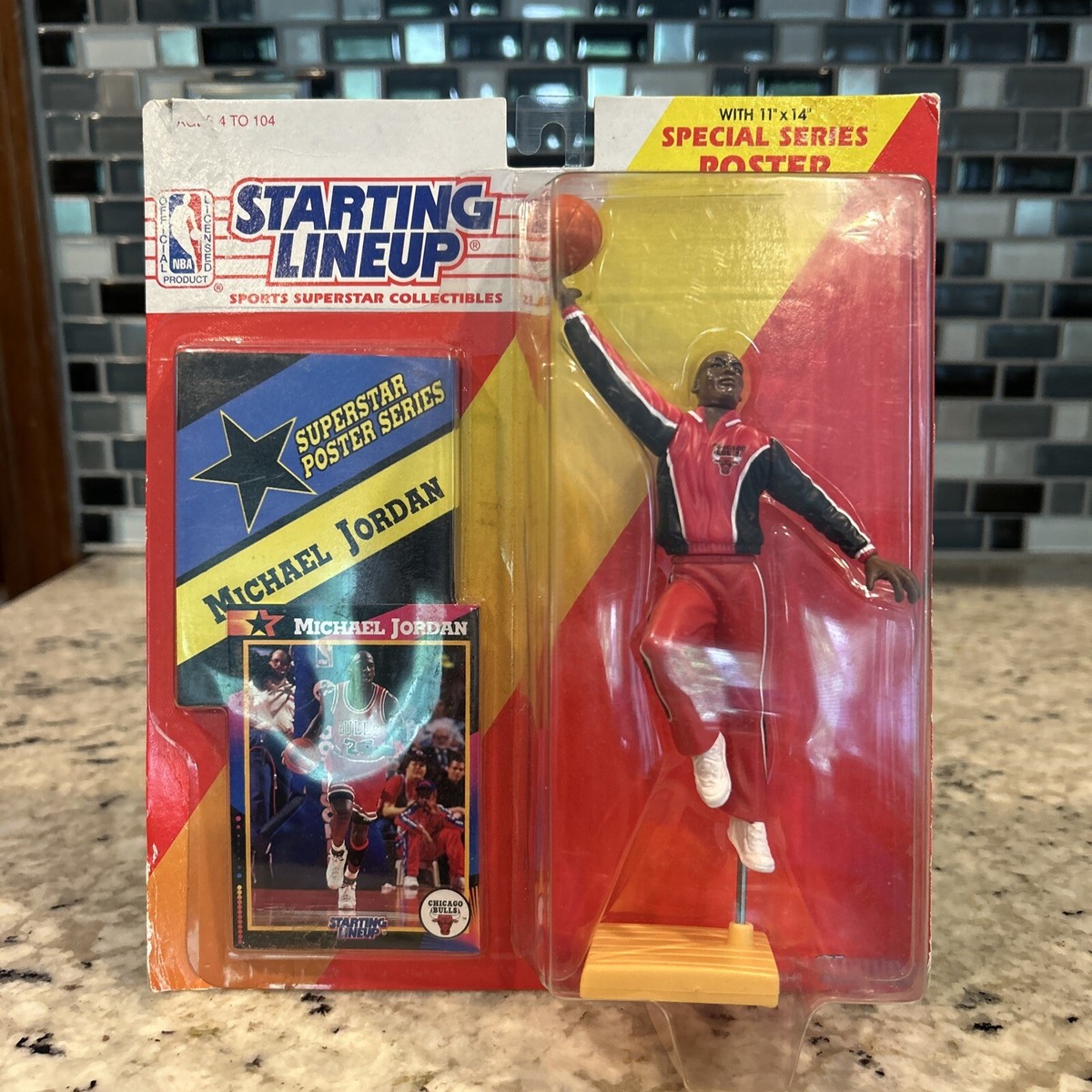 1992 KENNER STARTING LINEUP SLU NBA CHICAGO BULLS MICHAEL JORDAN