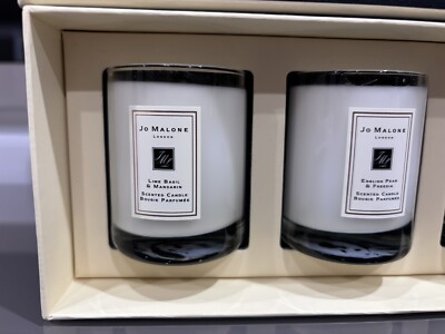 Jo Malone Travel Candle Trio, 3 Scented Mini Candle Set, New In