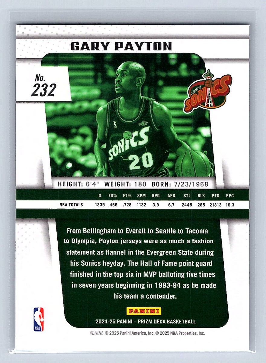Gary Payton 2024-25 Panini Prizm Deca #232 | eBay