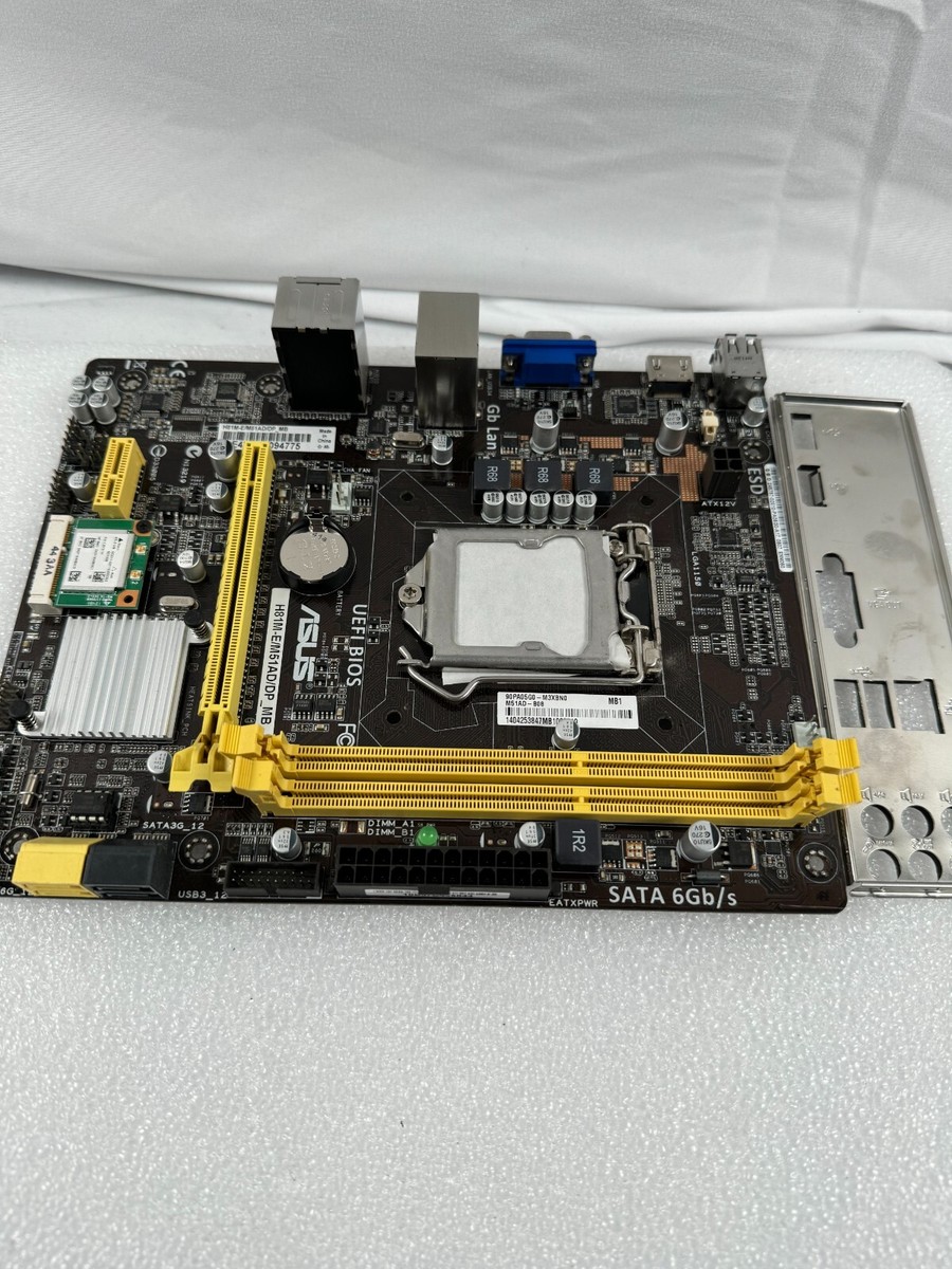 Asus H81M-E/M51AD/DP_MB Intel Desktop Motherboard s115X; Tested | eBay