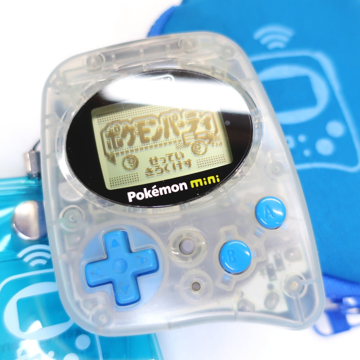 Pokemon Mini Console Blue MIN001 w/ Pokémon Center Limited Cases
