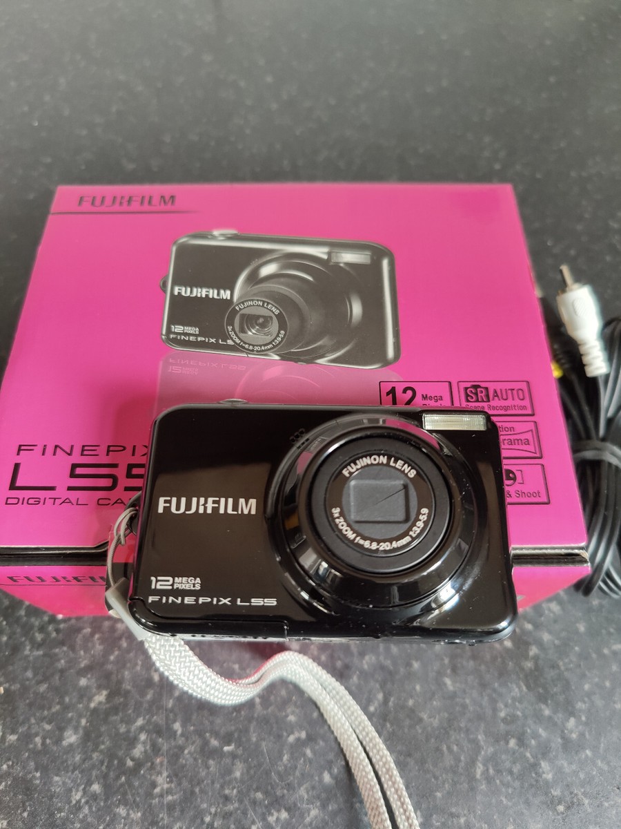 Fujifilm FinePix L55 12.0MP Digital Camera - Red for sale online