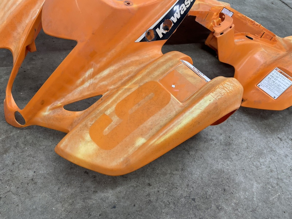 03 04 Kawasaki KFX400 Fenders Plastics Orange Front Fenders Rear