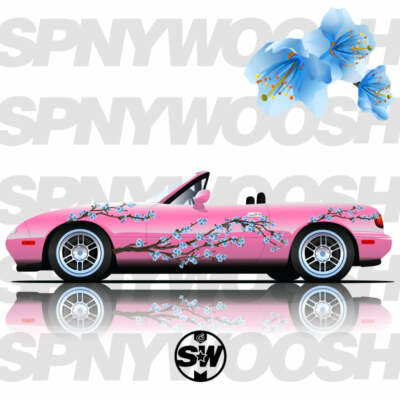 SW Sakura Cherry Blossom Car Vinyl Livery Decal | JDM Miata Decals