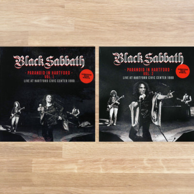 Black Sabbath Paranoid In Hartford Volume 1 & 2 Red Vinyl LP