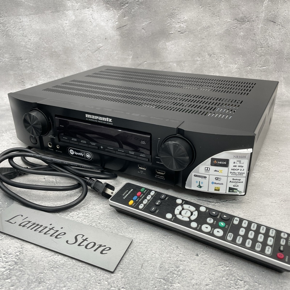 Marantz NR1608 AV Sound Receiver 7.2 Channel Dolby Atmos Japan