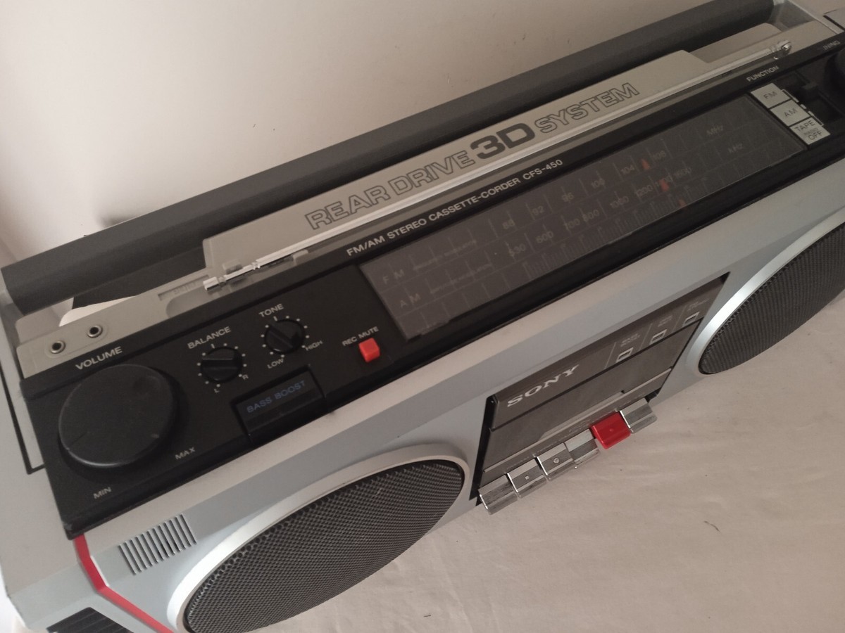 SONY CFS-450 VINTAGE RADIO - CASSETTE PLAYER | eBay