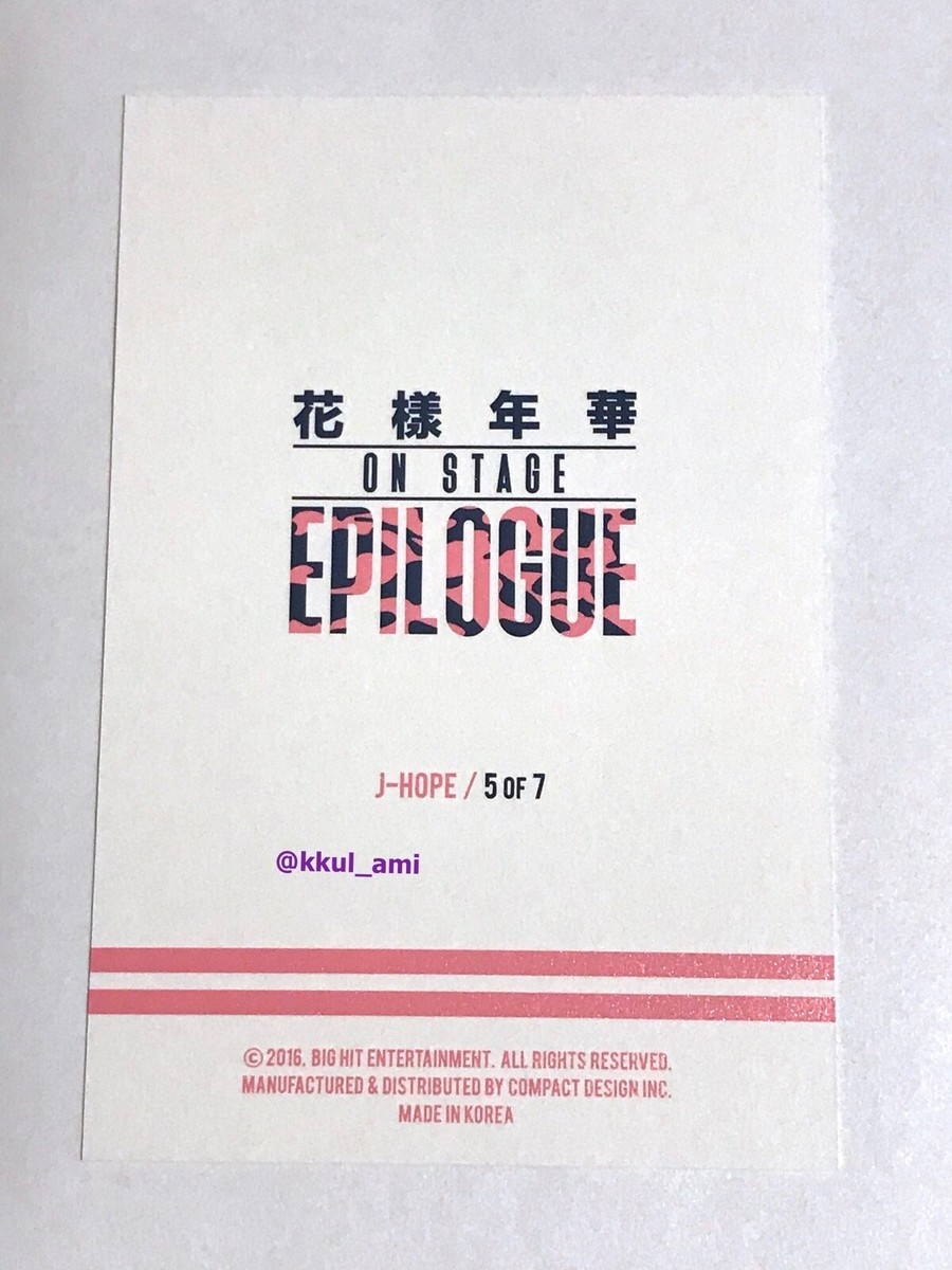 BTS 2016 花様年華 (HYYH) on Stage Epilogue Official Mini