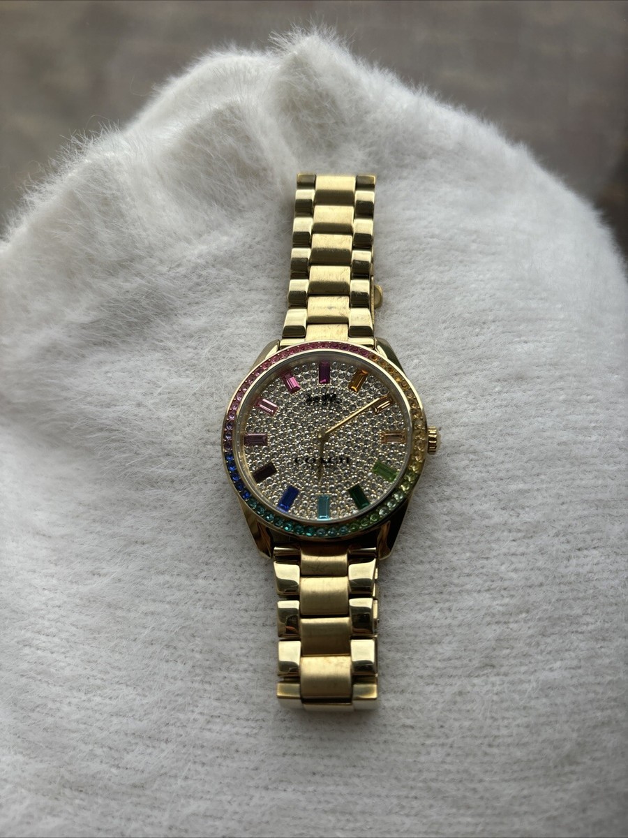 Coach Preston 36mm Gold Plated Stainless Steel Case with Gold-tone