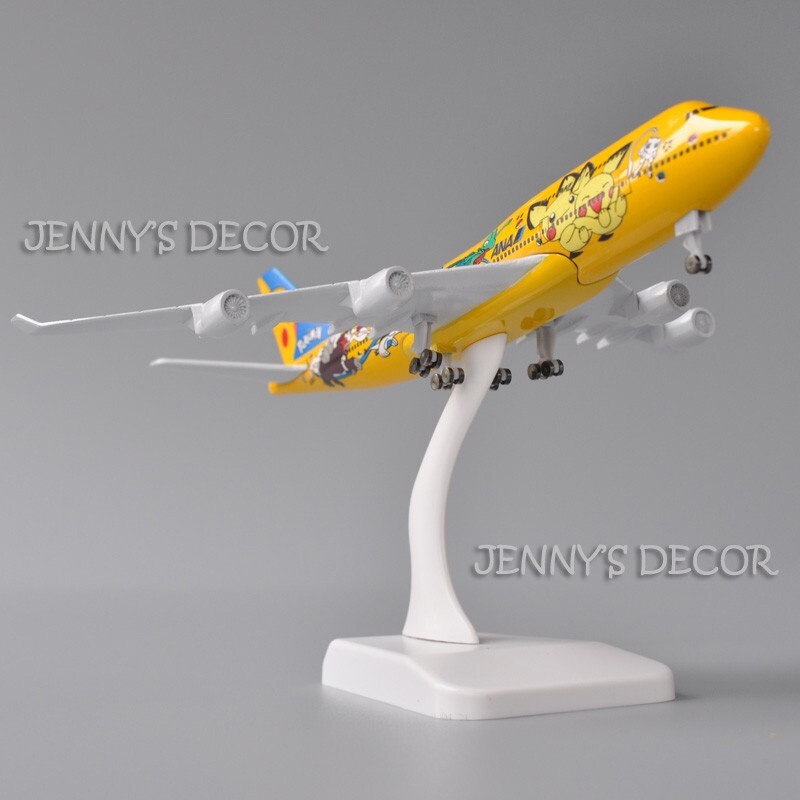 1:350 Scale Diecast Model Plane Toy ANA Boeing 747 Cartoon