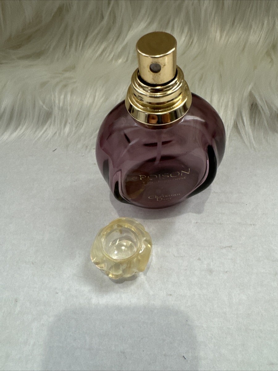 Vintage Christian Dior Paris Poison Purple Perfume Bottle Empty