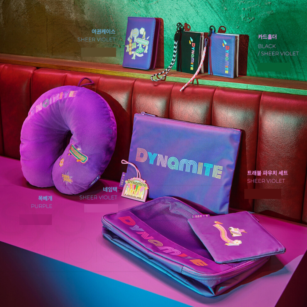 BTS Dynamite Samsonite RED Collaboration Travel supplies +