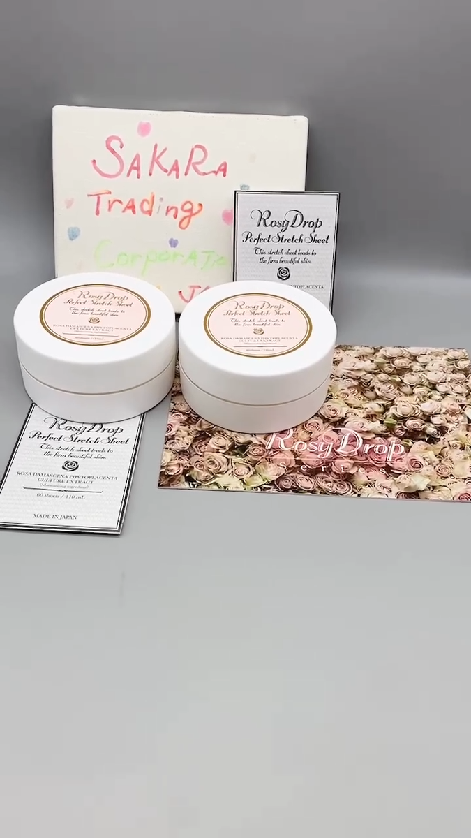 Rosy Drop Perfect Stretch Sheet 60 Sheets 110ml Set of 2 /w No BOX