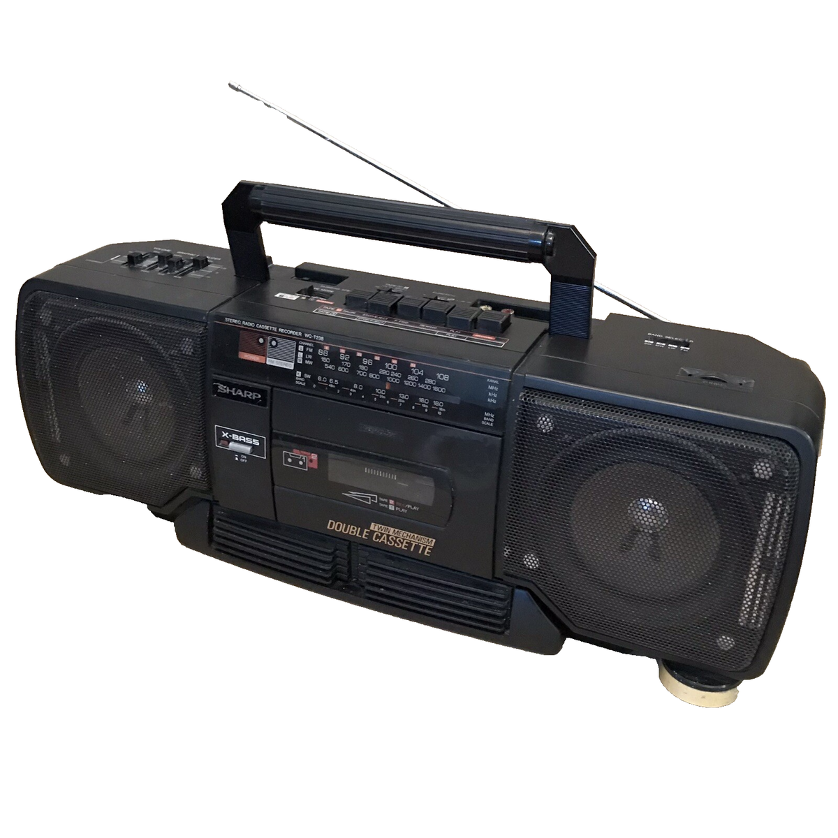 Sharp WQ-T238 E Boombox Stereo - Twin Cassette, AM/MW/LW/SW