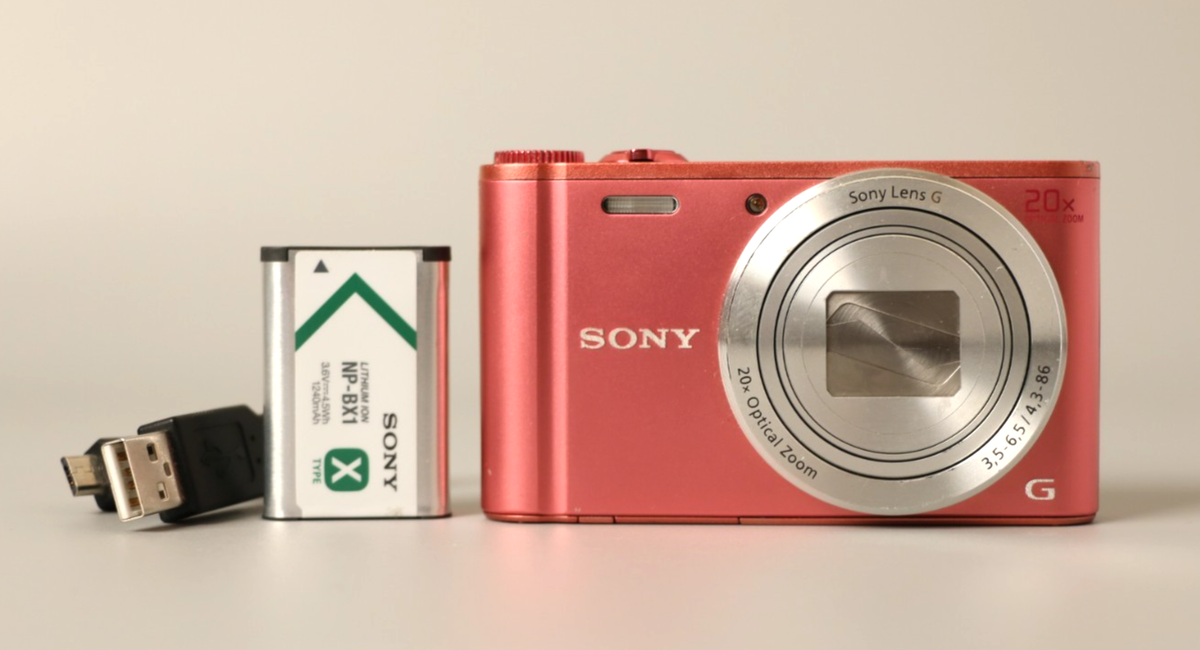 Sony DSC-WX350 Cyber-shot 18.2MP Pink Digital Camera From Japan